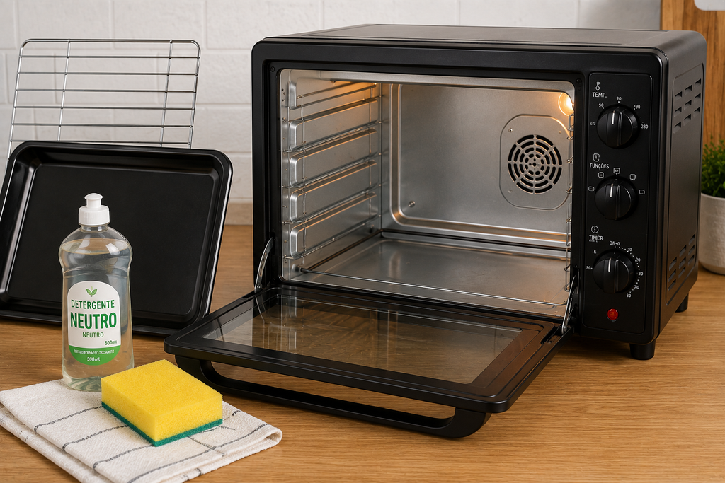 Materiais para limpar forno elétrico em casa