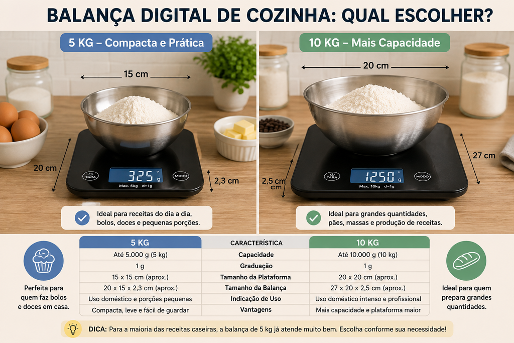 balanca-digital-5kg-10kg-comparacao comparação entre balança digital de cozinha de 5 kg e 10 kg